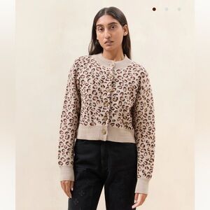 Loeffler Randall Idris Intarsia Cardigan